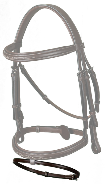 Pasek krzyżowy Dy'on 3/8" US Jumping - brązowy