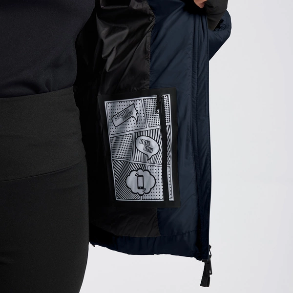 Kurtka Cavalleria Toscana Down Padded Nylon Parka - granatowa