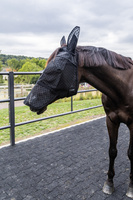 Kentucky Fly Mask Heart - maska na owady - czarna