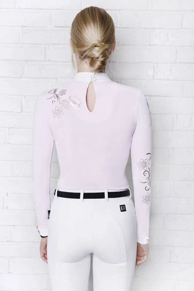 Koszula konkursowa Fleur de Lys Equestrian Orchid Shirt - pudrowy róż