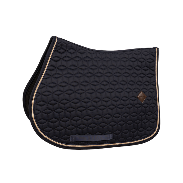 Kentucky czaprak Classic Custom - granatowy z beżowo-granatowym sznureczkiem