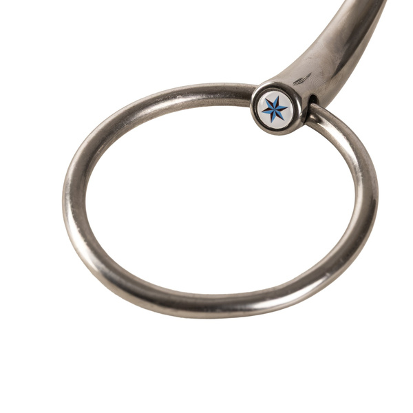 Velari wędzidło Snaffle Single Jointed Loose Ring Stainless Steel 16 mm