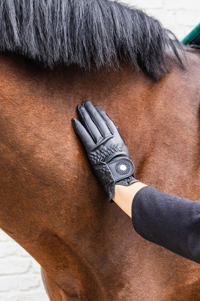 Rękawiczki Kentucky Gloves Grip Glitter - czarne