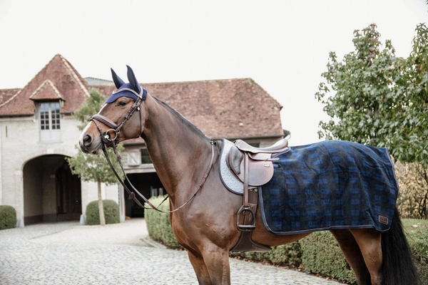 Kentucky półderka do jazdy Quater Rug Heavy Fleece - w kratkę