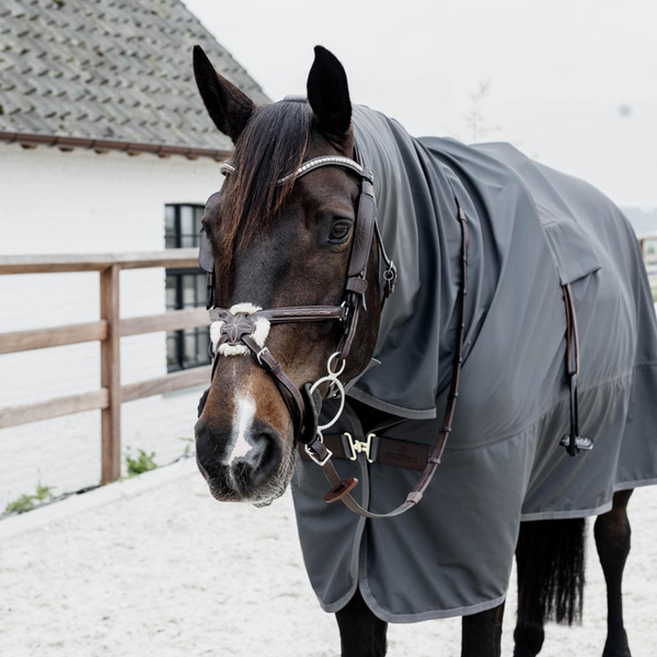 Kentucky derka przeciwdeszczowa do jazdy RainCoat Hurricane - szara