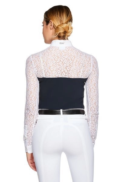 Damska koszula konkursowa z długim rękawem Ego7 Florentine ML - granatowa