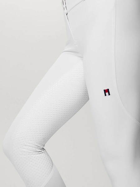 Bryczesy z wysokim stanem Tommy Hilfiger Helena - białe