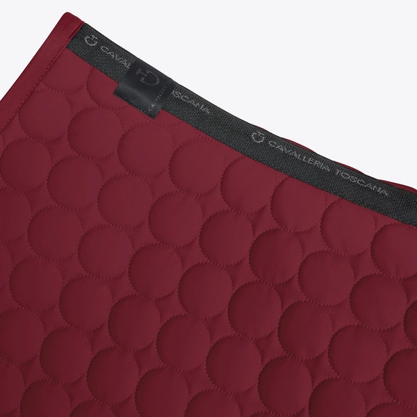 Czaprak Circle Quilted Jumping Saddle Pad - bordo