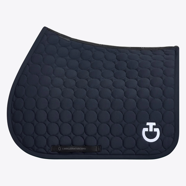 Czaprak Circle Quilted Jumping Saddle Pad - granatowy