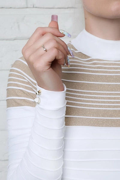 Koszula konkursowa Fleur de Lys Equestrian Scilla - biel / beż