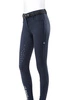 Damskie bryczesy Eqode by Equiline Davina z pełnym lejem Q-Grip - granatowe