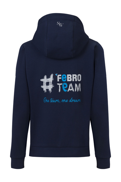 Bluza rozpinana #FebroTeam - granatowa