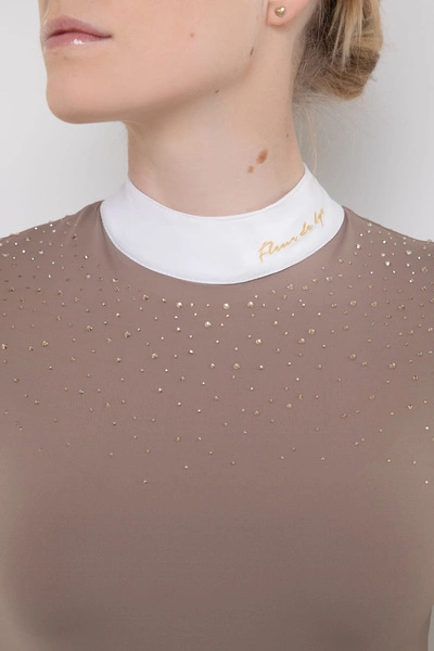 Koszula konkursowa Fleur de Lys Equestrian Holly - beżowa