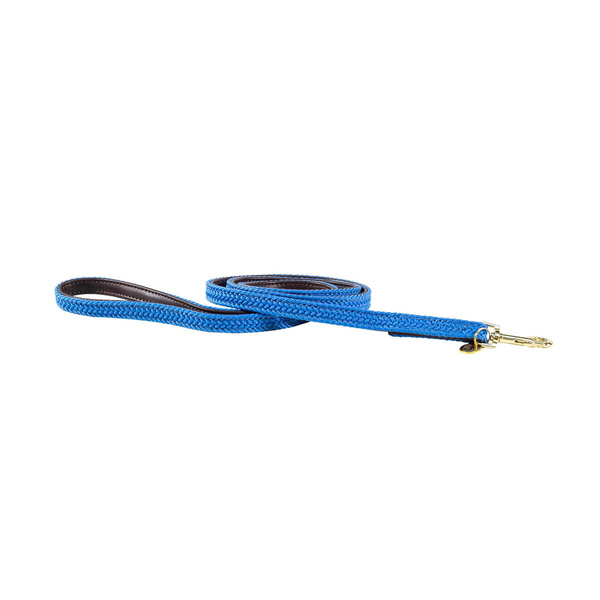 Pleciona smycz Kentucky Nylon 1,2m - błękitna