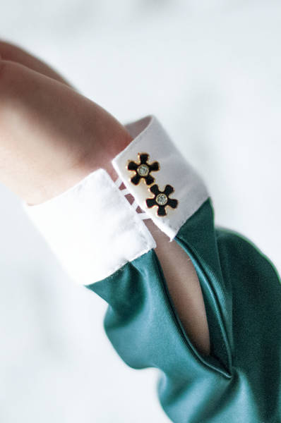 Koszula konkursowa Fleur de Lys Equestrian Holly - ciemna zieleń