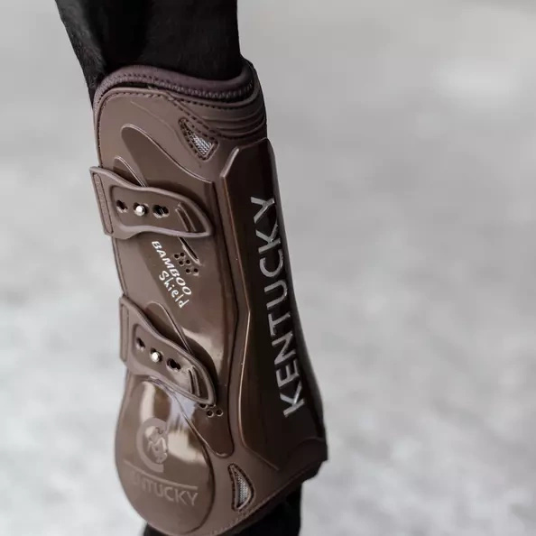 Kentucky Bamboo Tendon Boots Elastic na przednie nogi - brązowe