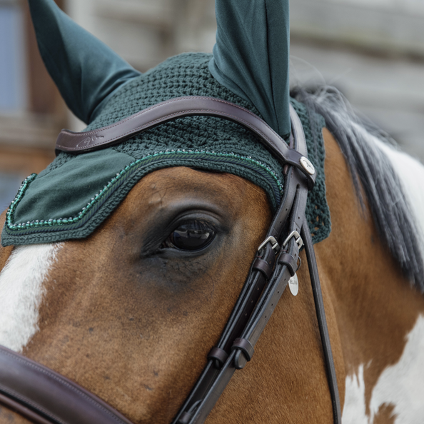 Kentucky nauszniki wyciszające Velvet Pearls - ciemna zieleń