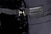 Kentucky Chest Expanders Vegan Sheepskin z 1 klamrą - czarny
