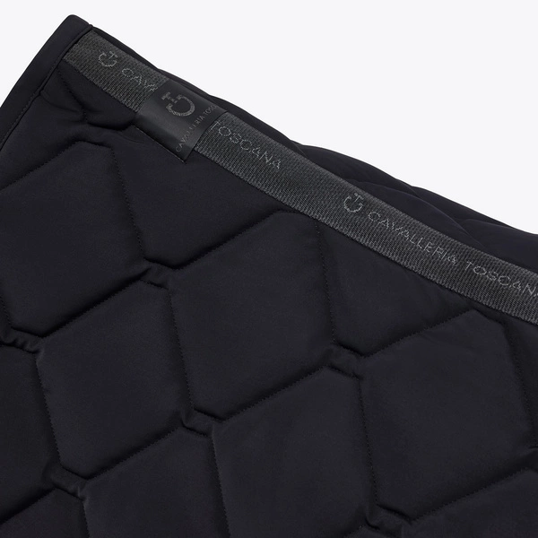 Czaprak Cavalleria Toscana Orbit Quilted - czarny z białym logo