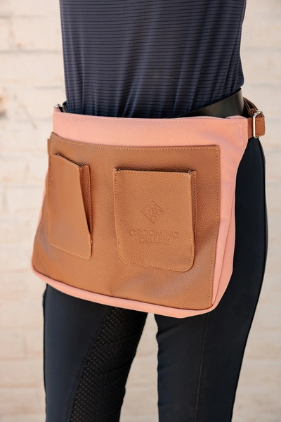 Torba Bag Canvas Kentucky Grooming Deluxe - brąz/pudrowy róż