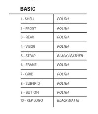 Kask KEP Cromo 2.0 Polish - czarny z czarnymi paskami