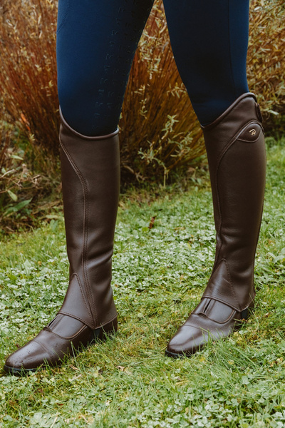 Sztyblety Dy'on Front Zipper - brązowe