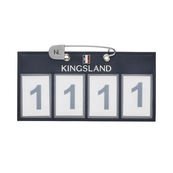 Numerek startowy Kingsland Classic 4-pocket Number plate, 2 szt. - granatowy