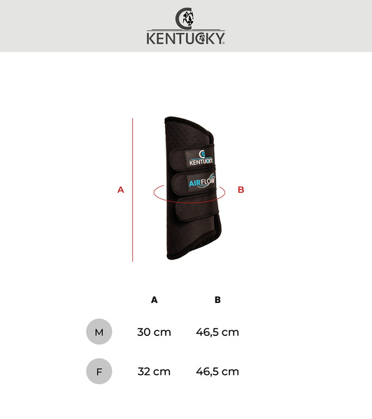 Kentucky ochraniacze na tył Eventing Boots 3D Air Flow - czarne