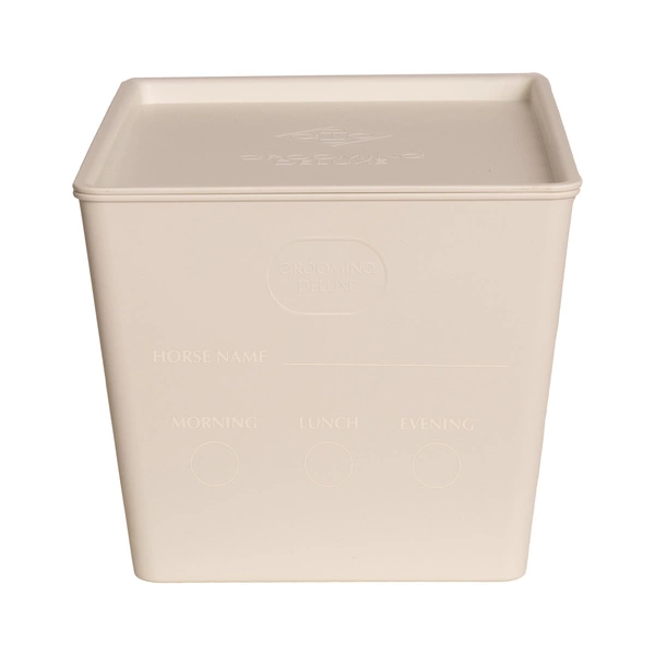 Pudełko na paszę z pokrywką 7 L Kentucky - białe