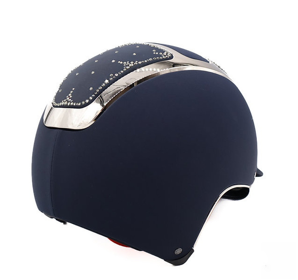 Kask Dogma Chrome Arctic Swarovski KASK - granatowy ze srebrnymi dodatkami