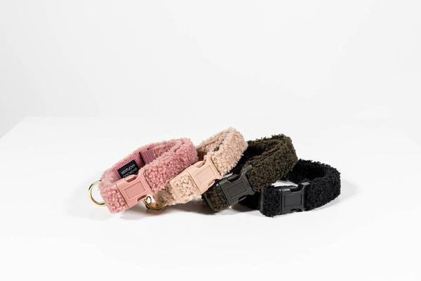 Obroża Kentucky Teddy Fleece - beżowa