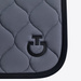 Czaprak New Circular Quilted Jersey Dressage - szary