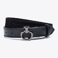 Pasek Cavalleria Toscana Younger Velvet Elastic - czarny