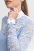 Koszula konkursowa Fleur de Lys Equestrian Cristall - błękitna