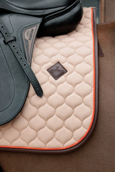 Kentucky czaprak Onion Quilt Neon Leather - beżowy