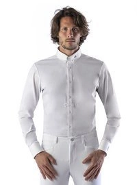 Męska koszula konkursowa z długim rękawem Ego7 - biała