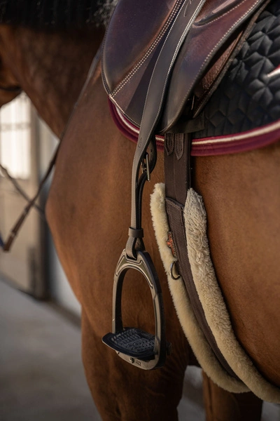 Puśliska Dy'on Leather Stirrup Straps Mono - brąz