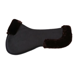 Kentucky anatomiczna podkładka pod siodło obszyta futrem - brązowa