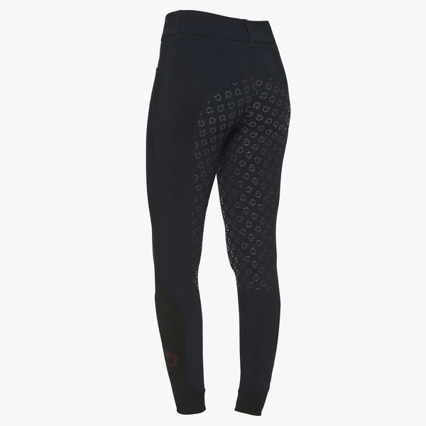 Bryczesy American Full Grip z wysokim stanem Cavalleria Toscana - granatowe