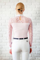Koszula konkursowa Fleur de Lys Equestrian Cristall - różowa