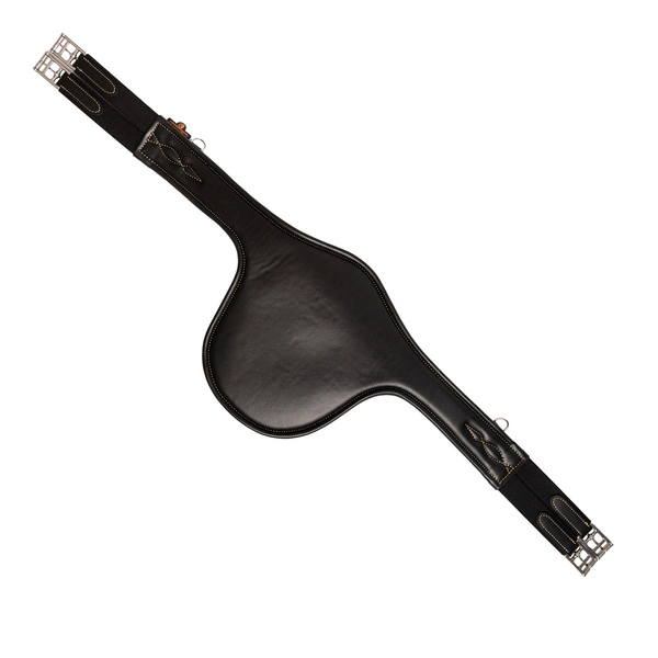 Kentucky anatomiczny popręg Anatomic Stud Girth z fartuchem - czarny