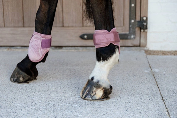 Kentucky Ochraniacze Young Horse Fetlock Velvet na zadnie nogi - różowe