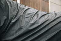 Kentucky derka przeciwdeszczowa do jazdy RainCoat Hurricane - szara
