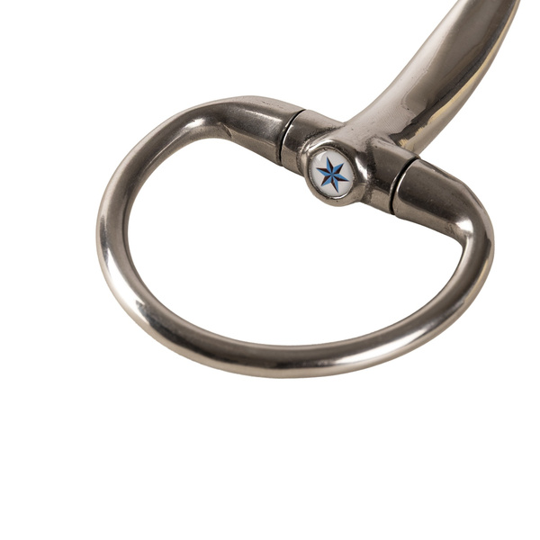Velari wędzidło Eggbutt Double Jointed Stainless Steel 16 mm