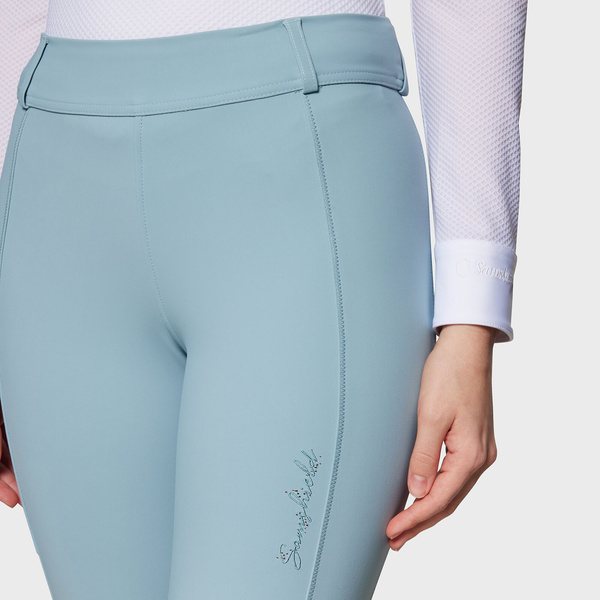 Legginsy ze szlufkami Samshield Tallia - błękitne