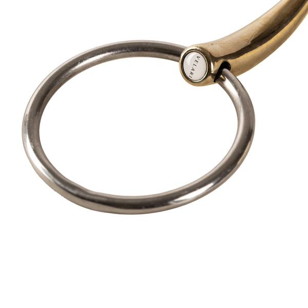 Velari wędzidło Snaffle Loose Ring Double Jointed Sweet Copper 14 mm