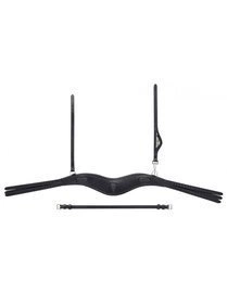 Anatomiczny nagłówek munsztukowy Equiline HPL415 - czarny