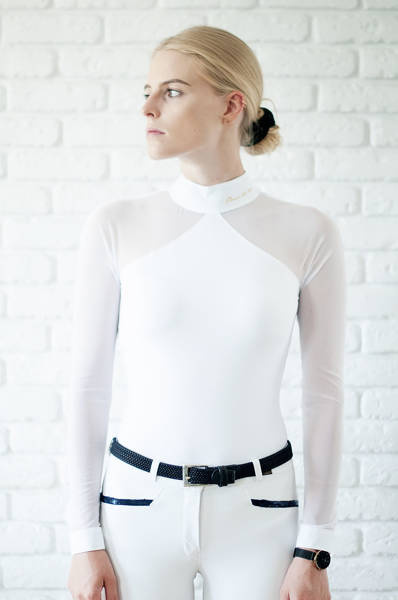 Koszula konkursowa Fleur de Lys Equestrian Molly - biała