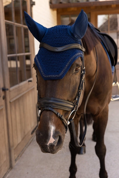 Kentucky nauszniki wyciszające Velvet Mini Pearls - granatowe