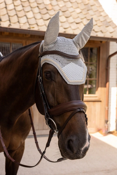 Nauszniki Kentucky Wellington Velvet Printing - szary / biały